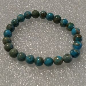 Genuine Jasper Turquoise Beaded Bracelet